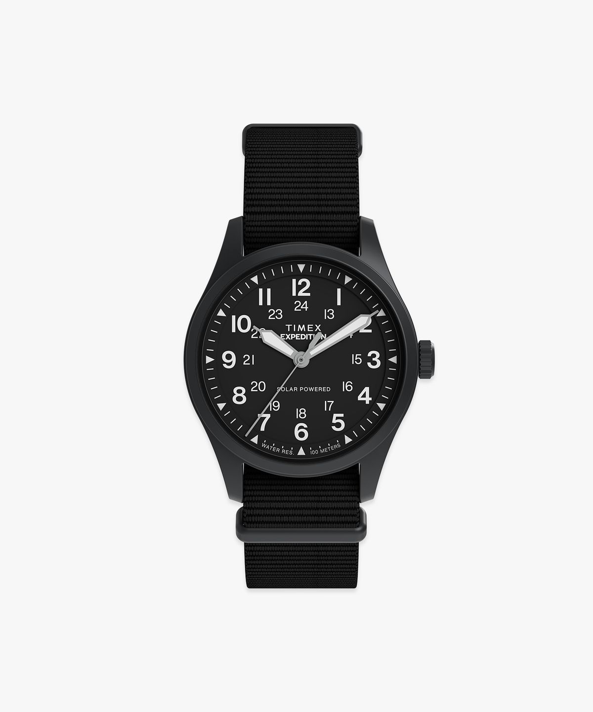 타이맥스(TIMEX) 익스페디션 태양광 충전 올블랙 필드워치 36mm
