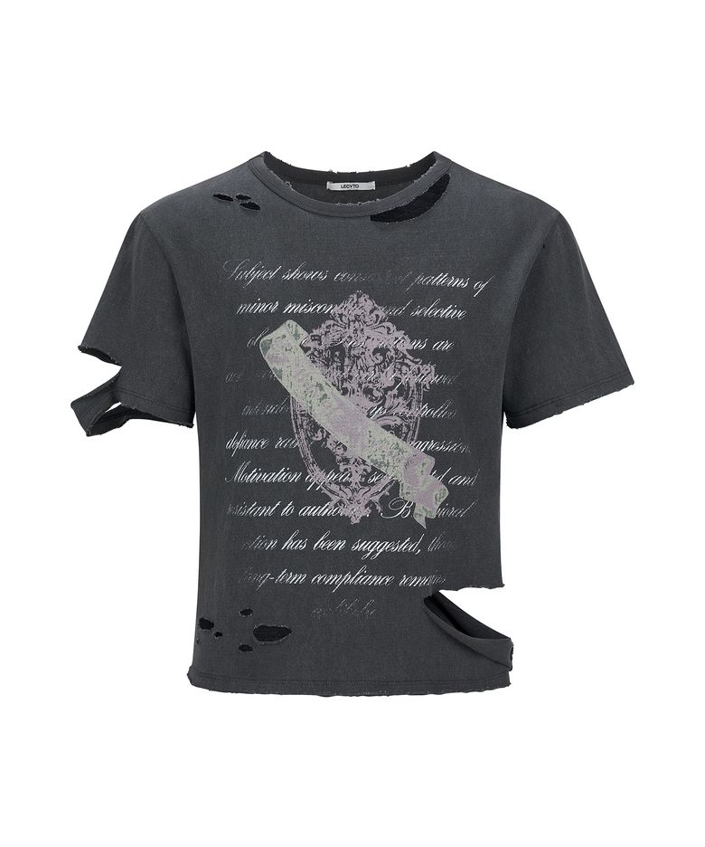 Pigment Rupture T-Shirt_[Charcoal]