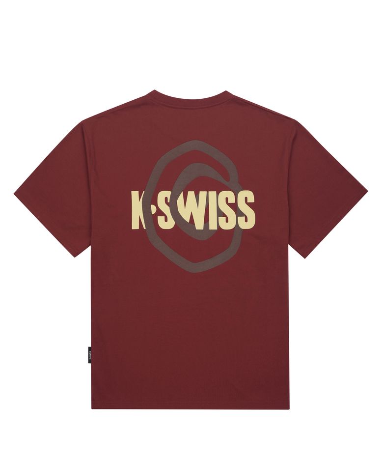 K-SWISS X ostrya 코어 로고 반팔 티_1KSTSMV907RE