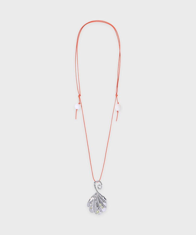 Swan Shell Necklace (Silver)