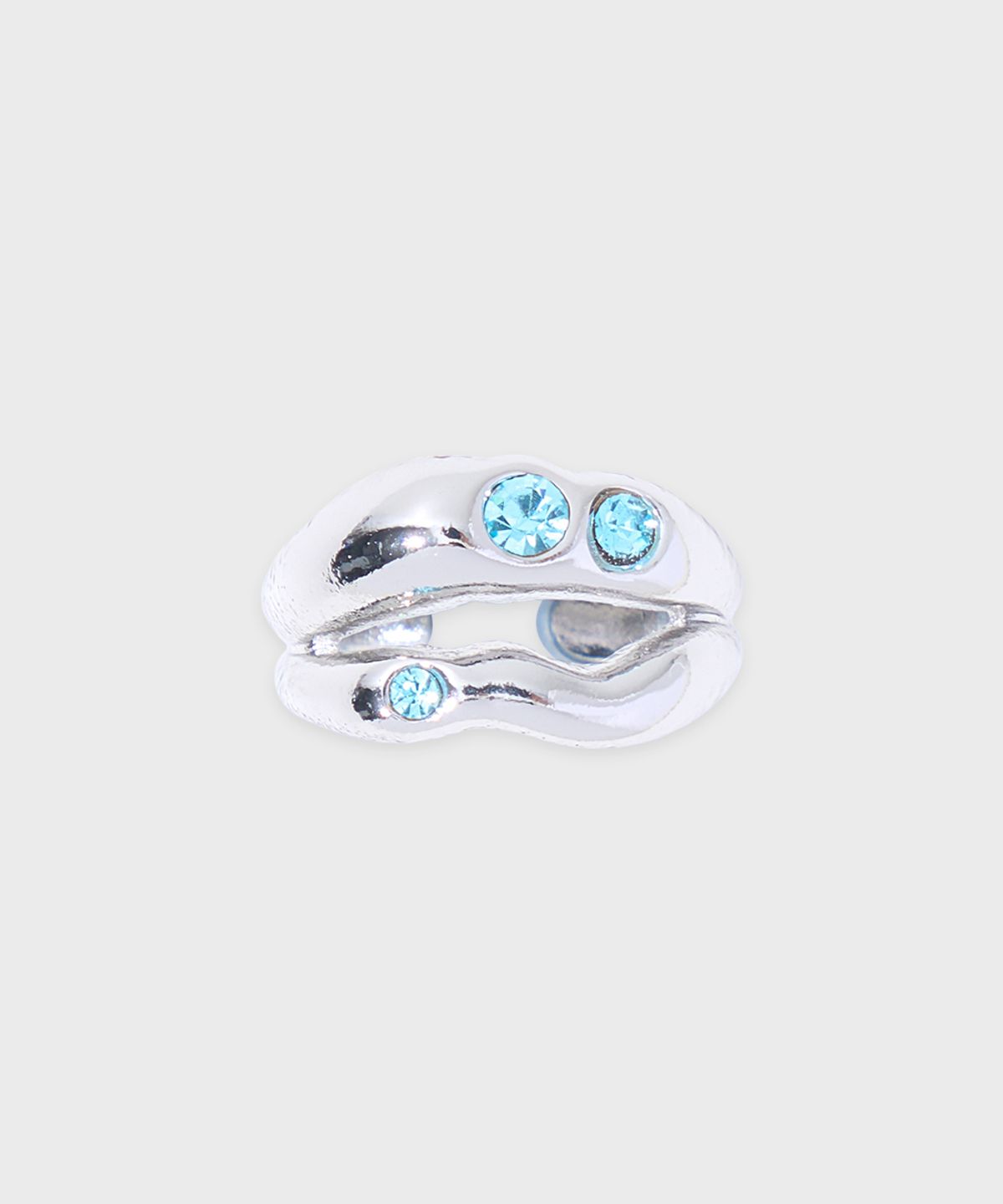 시눈(SINOON) Cubic Toe Ring (Blue)