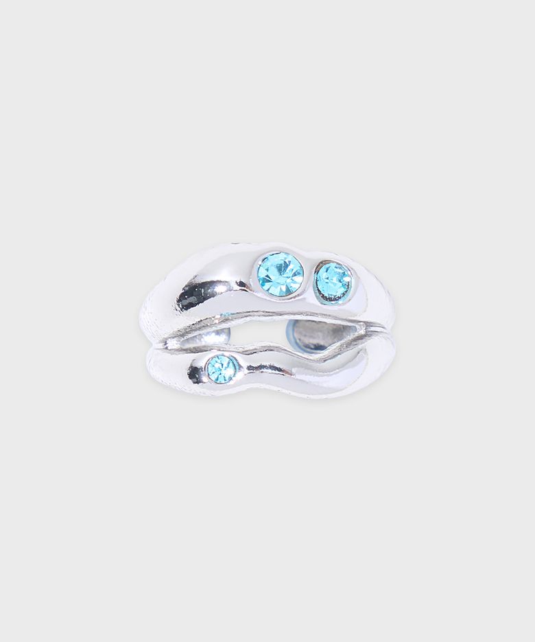 Cubic Toe Ring (Blue)