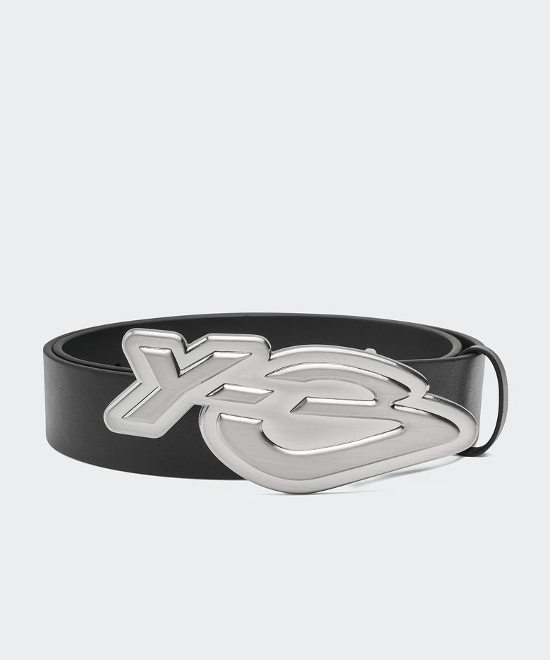 (U) 레더 그래픽 벨트 블랙 Y-3 LEATHER GRAPHIC BELT BLACK