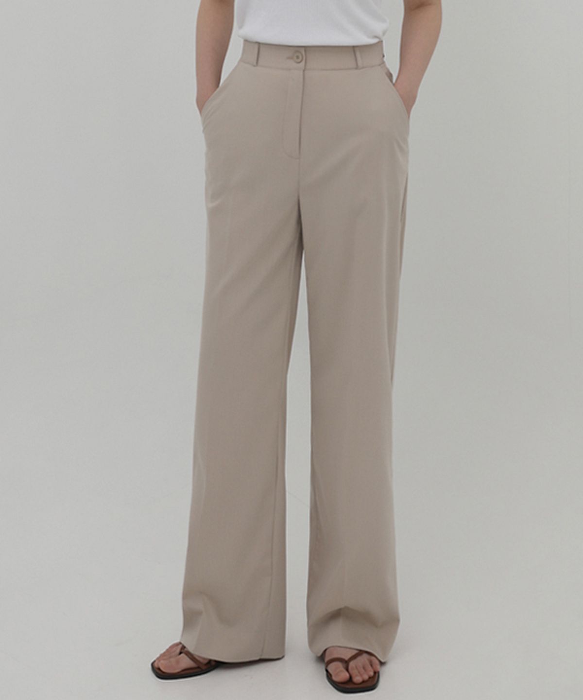 엘뮤즈(LMUSE) [150.160ver] WIDE SLACKS.008 -coolrayon20/1color/3size