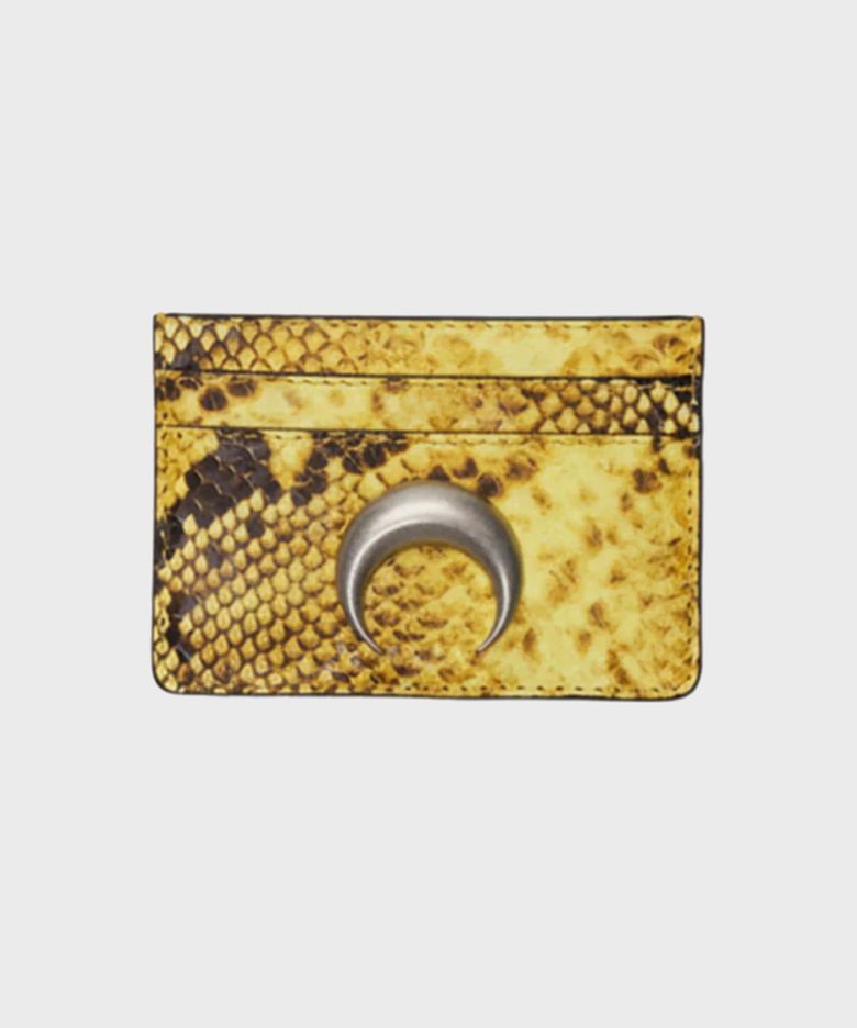(U) 파이톤 이펙트 문 로고 카드 홀더 옐로우 PYTHON EFFECT MOON LOGO CARD HOLDER YE30 YELLOW