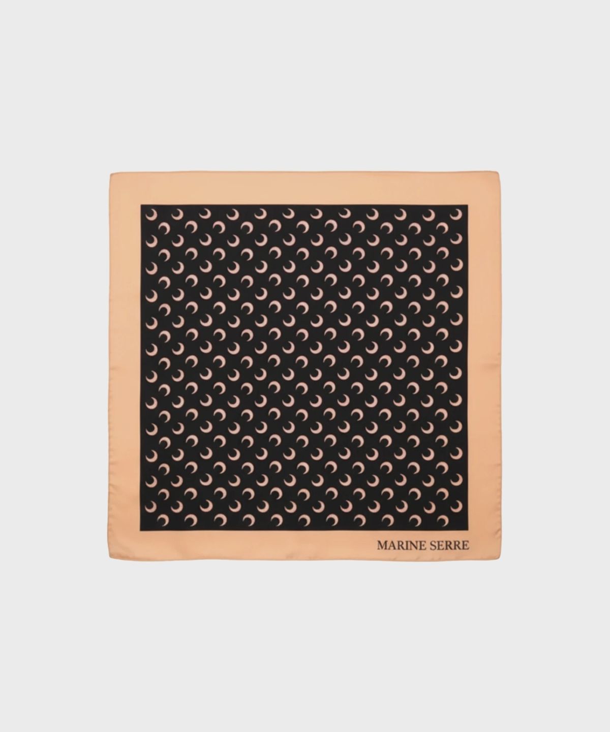 마린 세르(MARINE SERRE) (U) 문 실크 스카프 인버스 탄 MOON SILK SCARF IT99 INVERSE TAN