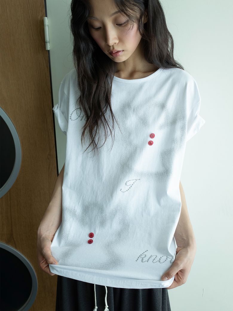 ANGEL BUTTON T (WHITE)
