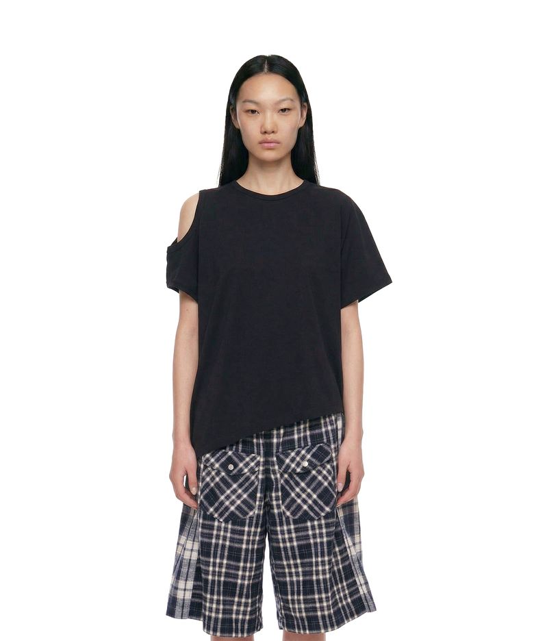 Two-Way Crewneck T-Shirt_Black