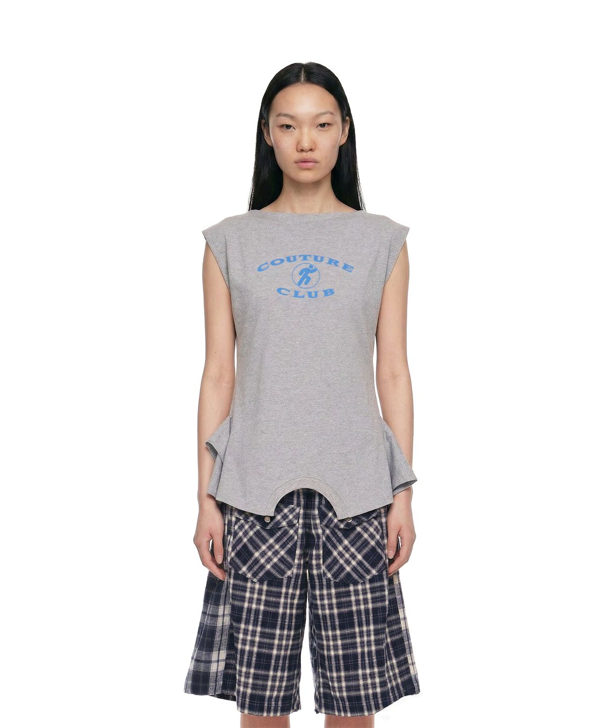 트렁크프로젝트(TRUNK PROJECT) Upside Down Logo T-Shirt_Grey