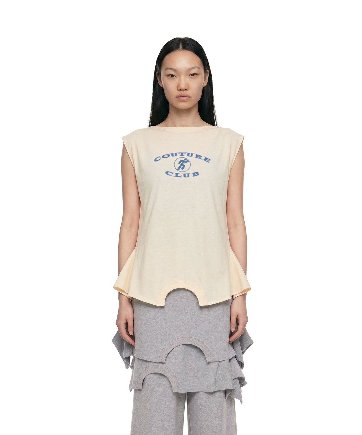 트렁크프로젝트(TRUNK PROJECT) Upside Down Logo T-Shirt_Yellow