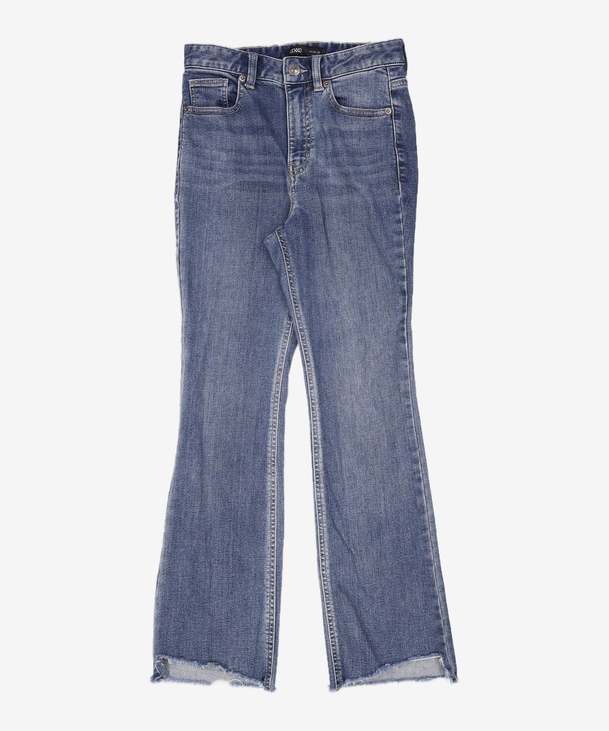미쏘(MIXXO) 앞절개 포인트 슬림부츠컷 데님 MIWTJC114J 24