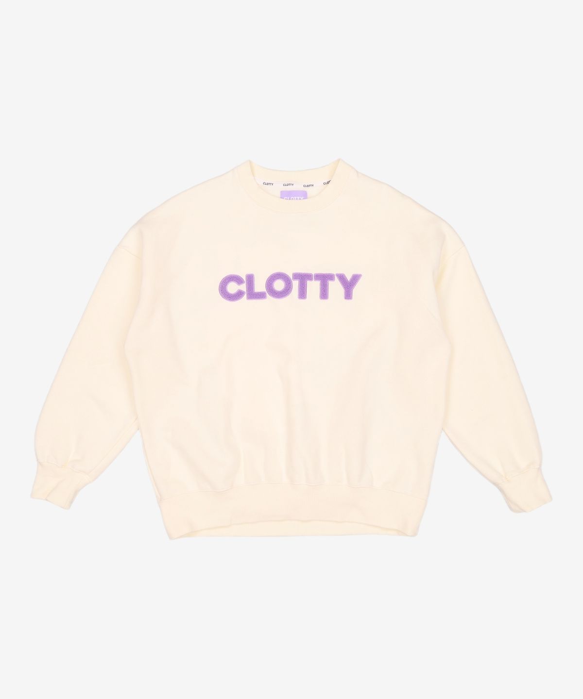 클로티(CLOTTY) BIG LOGO POINT SWEAT-SHIRT CREAM(CY2AFFM440A) FREE