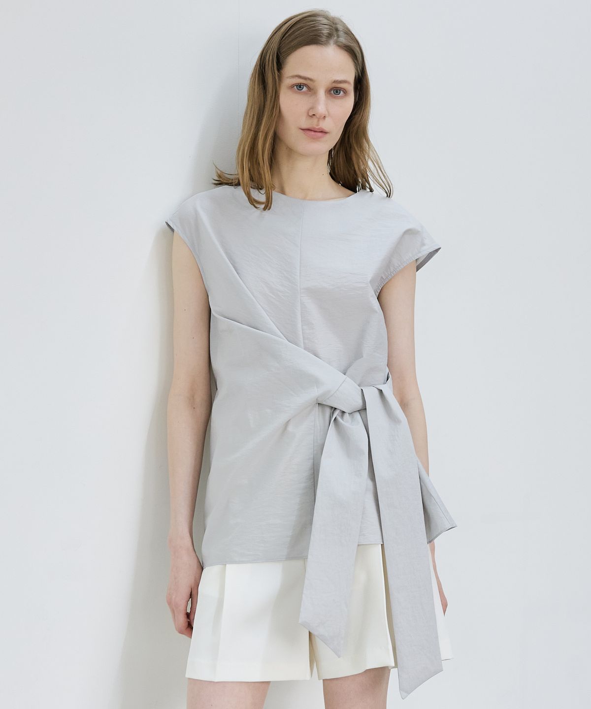 누토프(NUTOFFE) Vine Blouse_Mint Gray