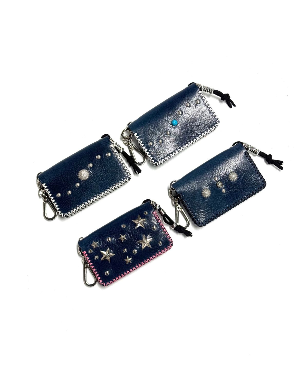 페이즈(FAZE) X CARD WALLET - BLUE 4STUDS TYPE