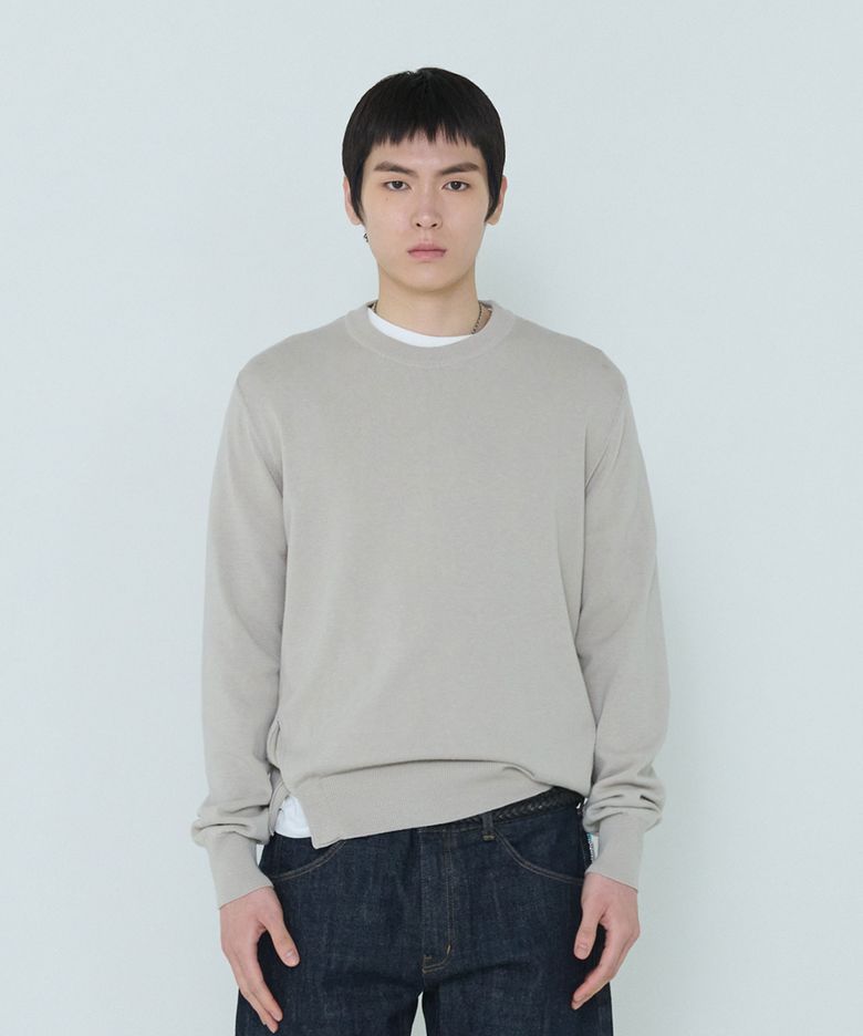Composed Slit Knit Sand