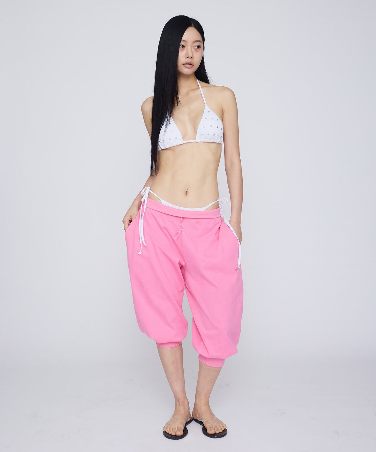 기머(GIMOR) Balloon Capri Pants Pink