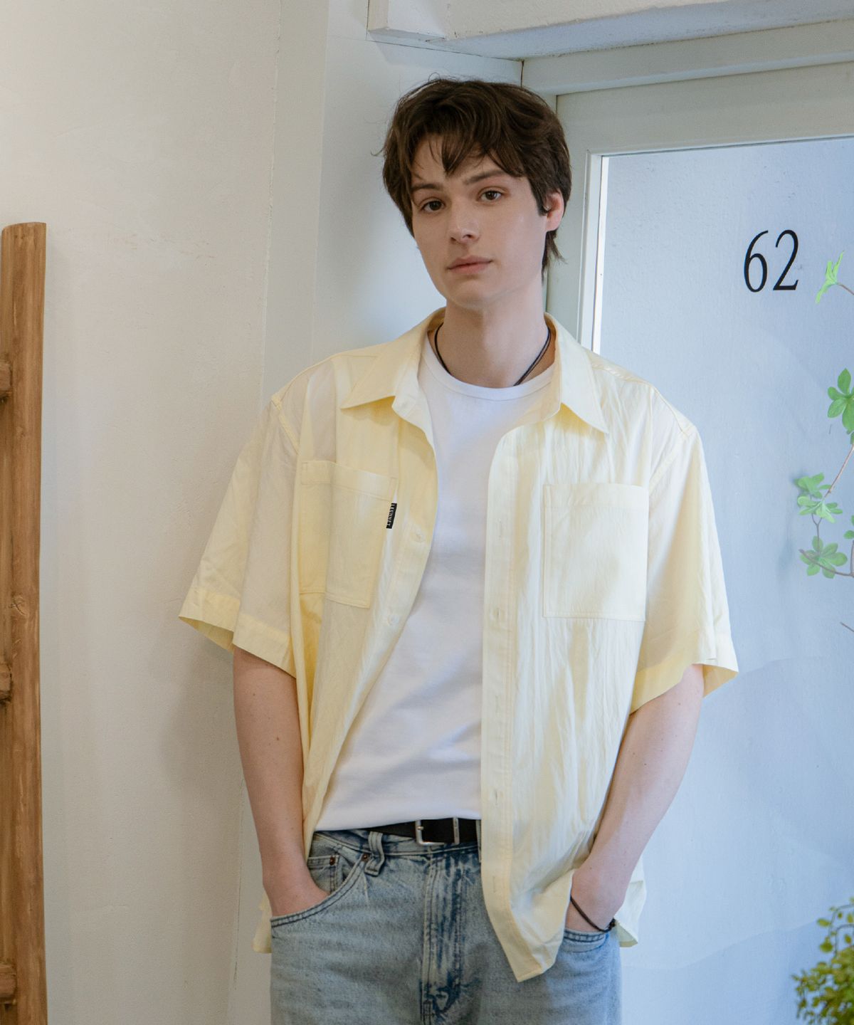 른넷(LEUNNET) 브리즈 린넨 반팔 셔츠 (Breeze Linen Short-Sleeve Shirt) / Lemon