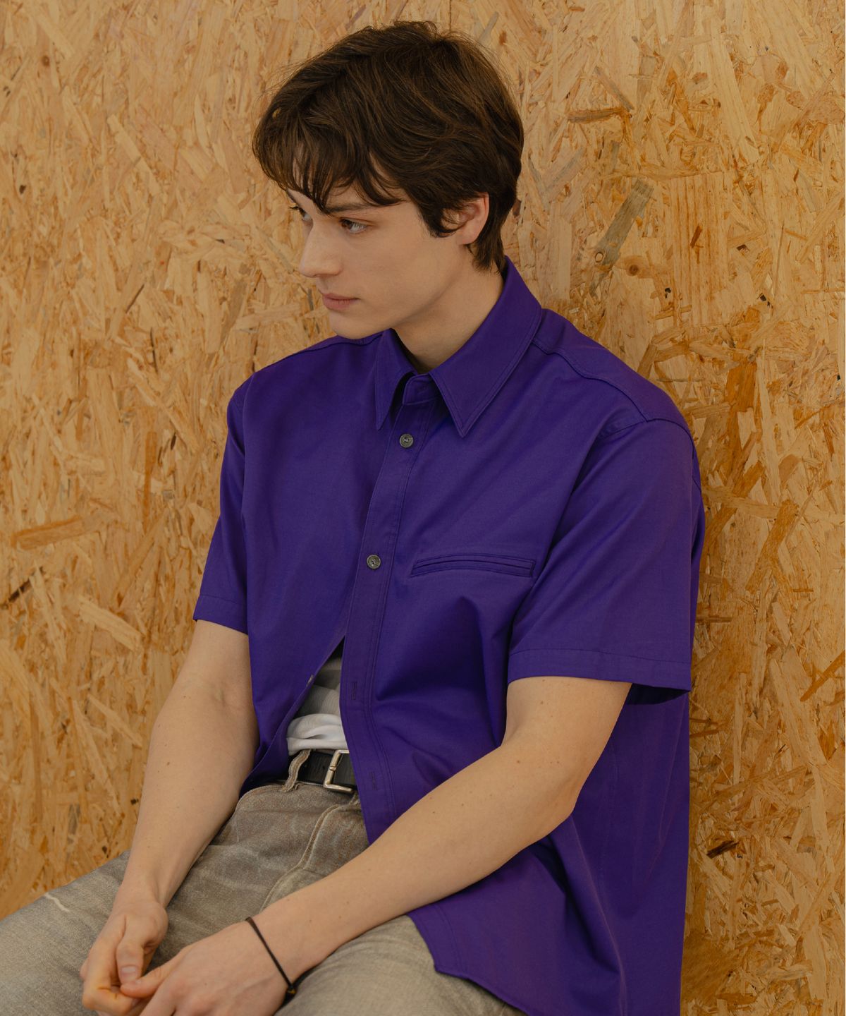 른넷(LEUNNET) 포르티코 페이크 포켓 셔츠 (Portico Fake Pocket Shirt) / Purple