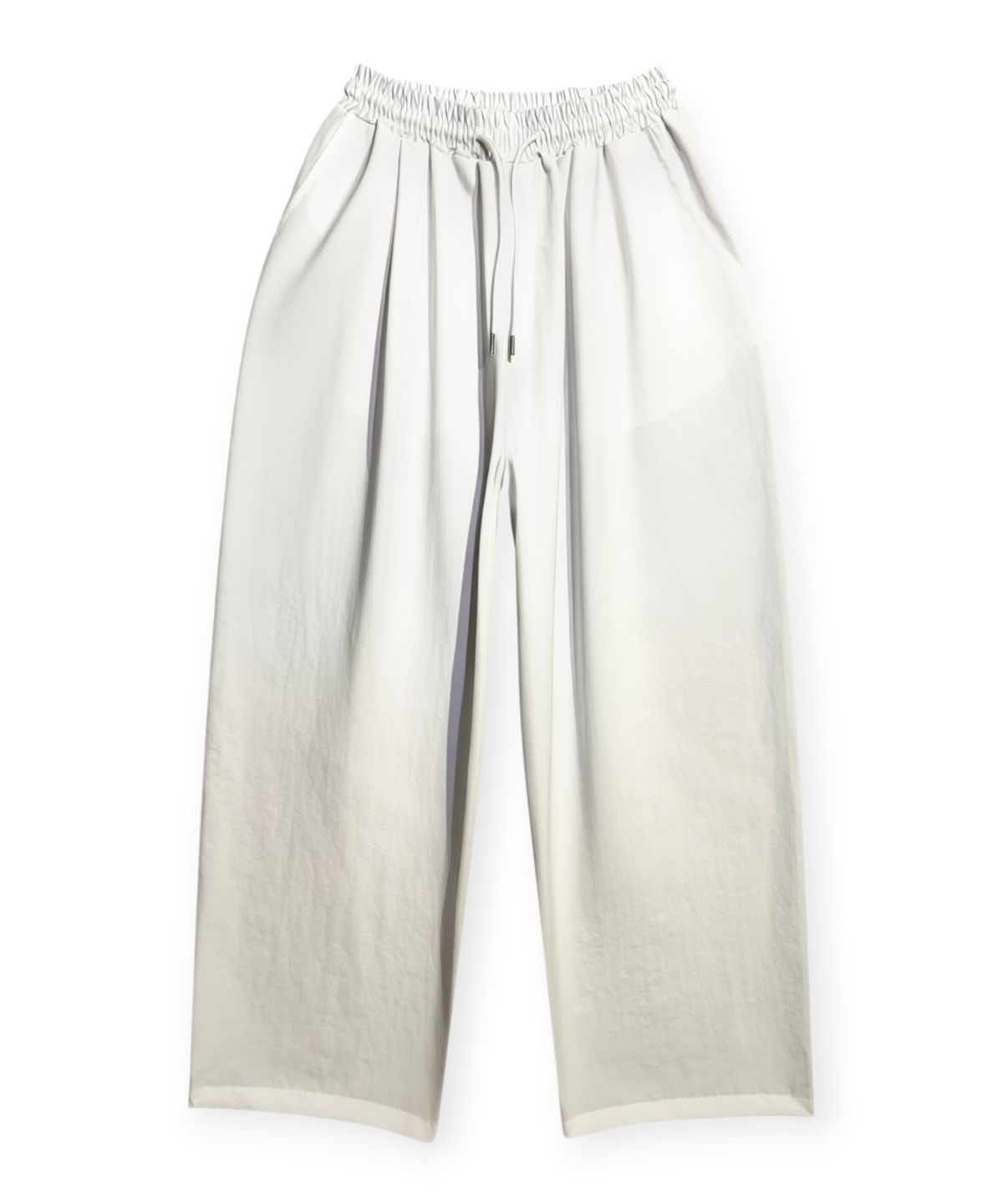 본슬리피(BORN SLIPPY) Soft Nylon Wide Pants (White)