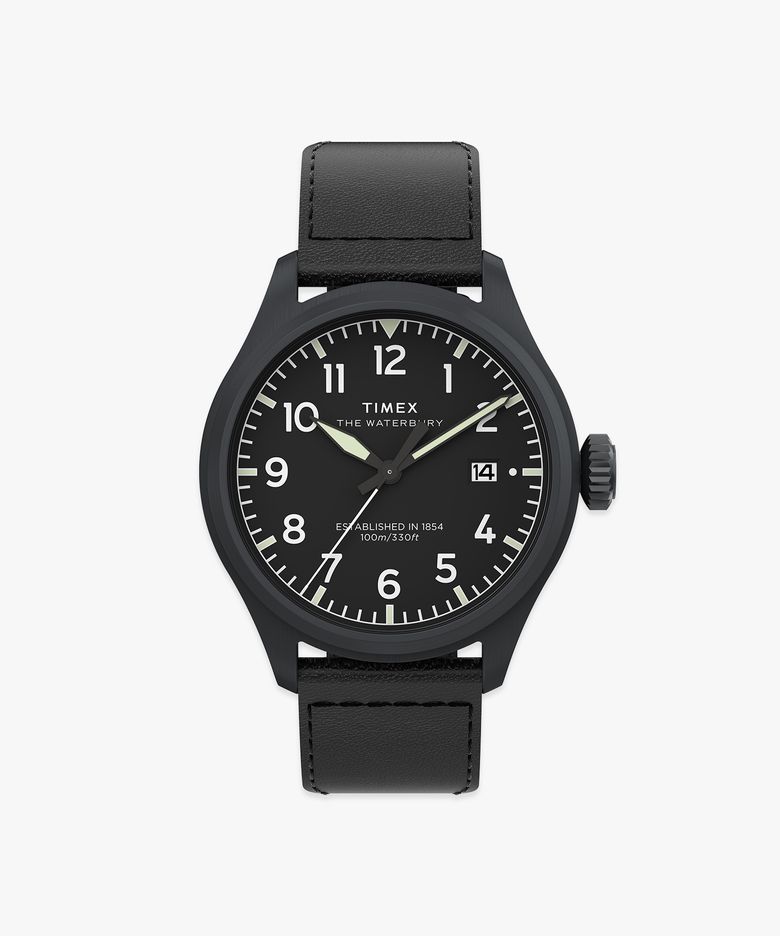 워터베리 에이스 가죽스트랩 블랙워치 41mm