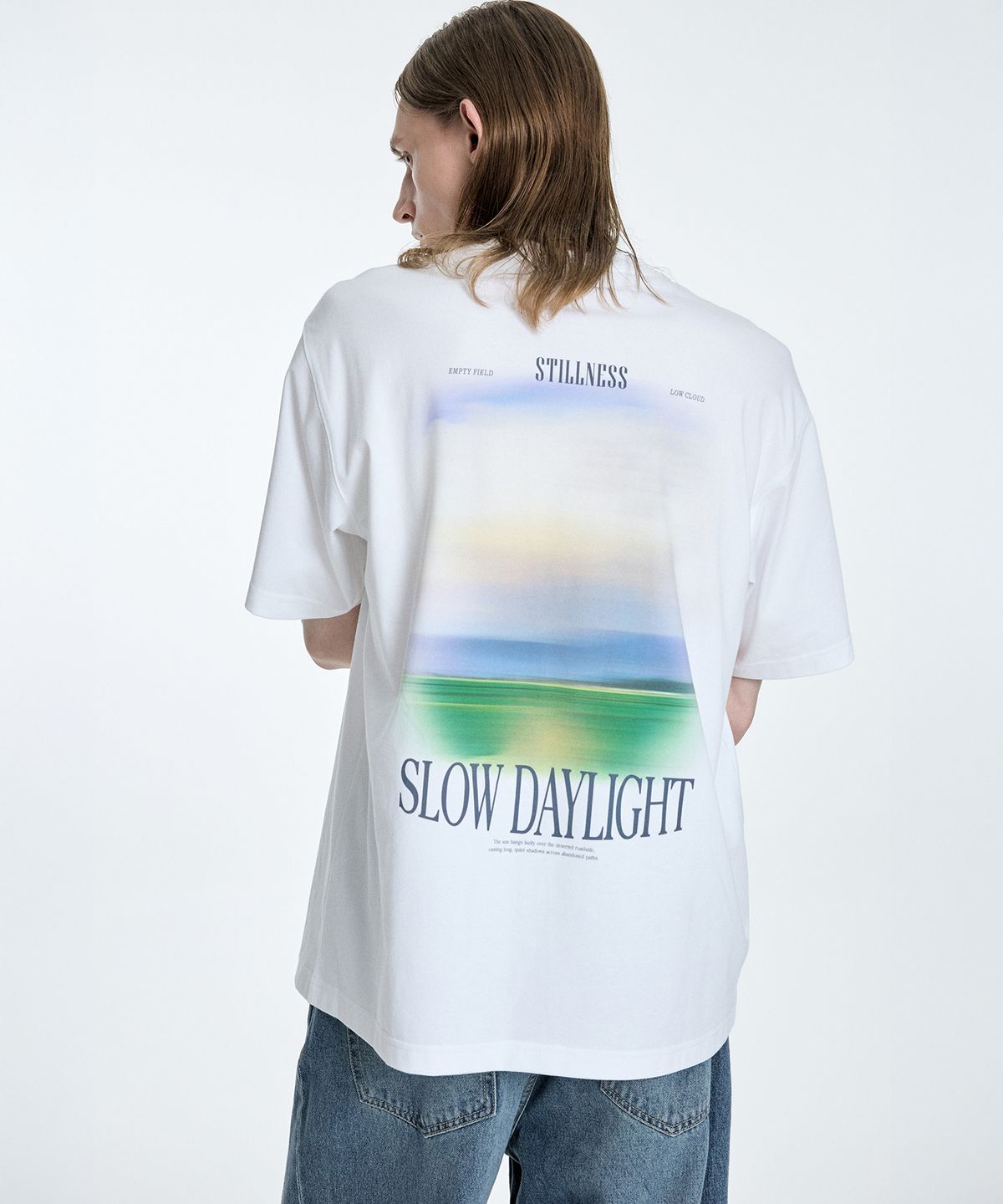 일꼬르소(IL CORSO) CRS 「Sorona Cotton」 Slow Daylight 숏 슬리브 티셔츠 화이트