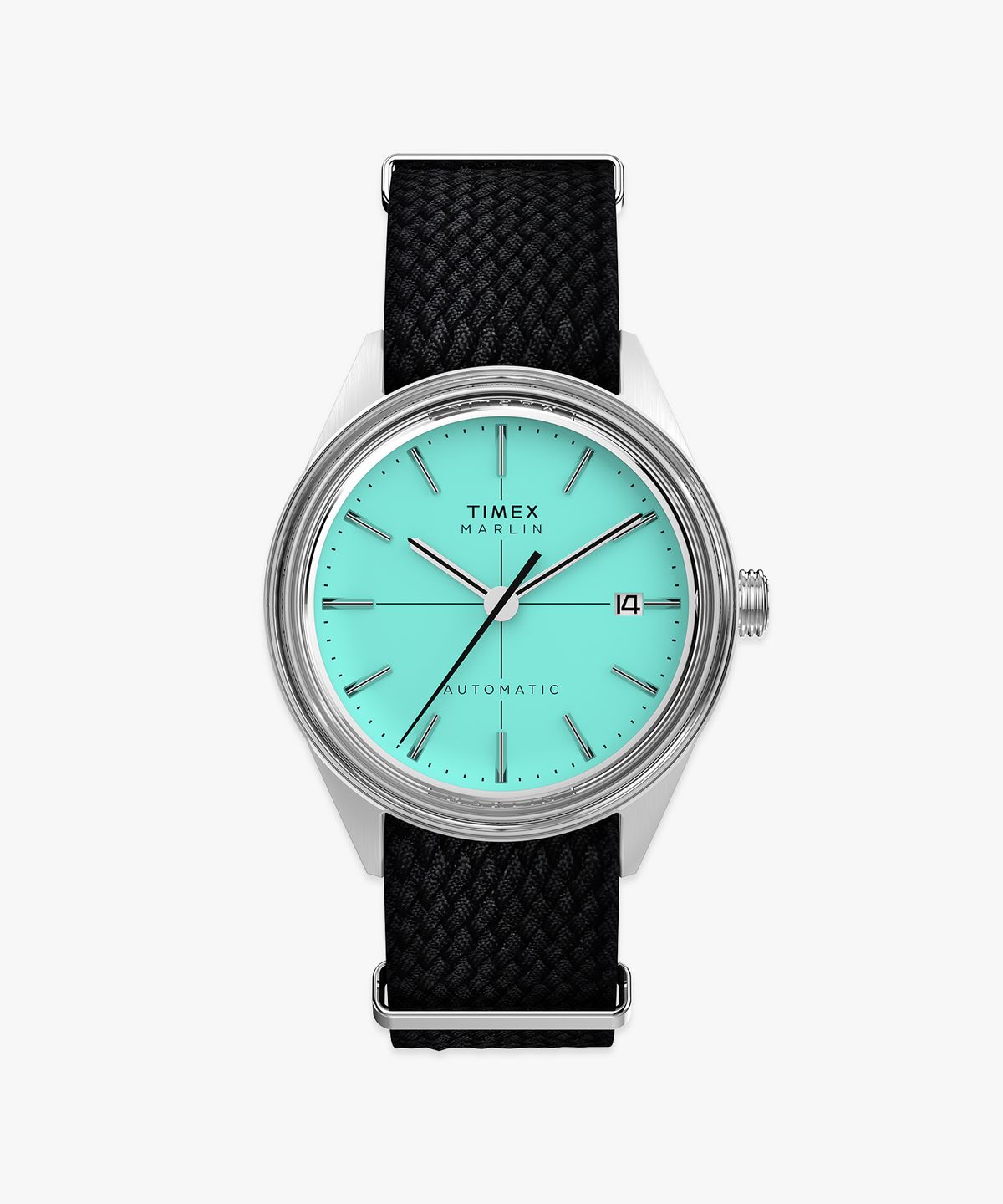 타이맥스(TIMEX) 멀린 젯 오토매틱 아쿠아마린 다이얼 남자시계 38mm