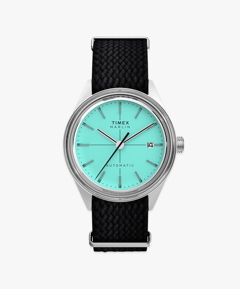 멀린 젯 오토매틱 아쿠아마린 다이얼 남자시계 38mm
