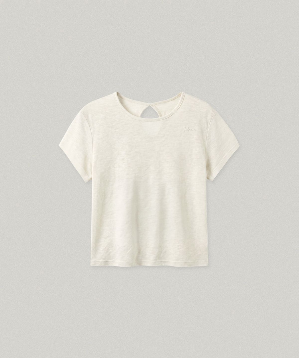 폴뉴아(FOLNUA) HAN SHEER CAP SLEEVE T-SHIRT (IVORY)