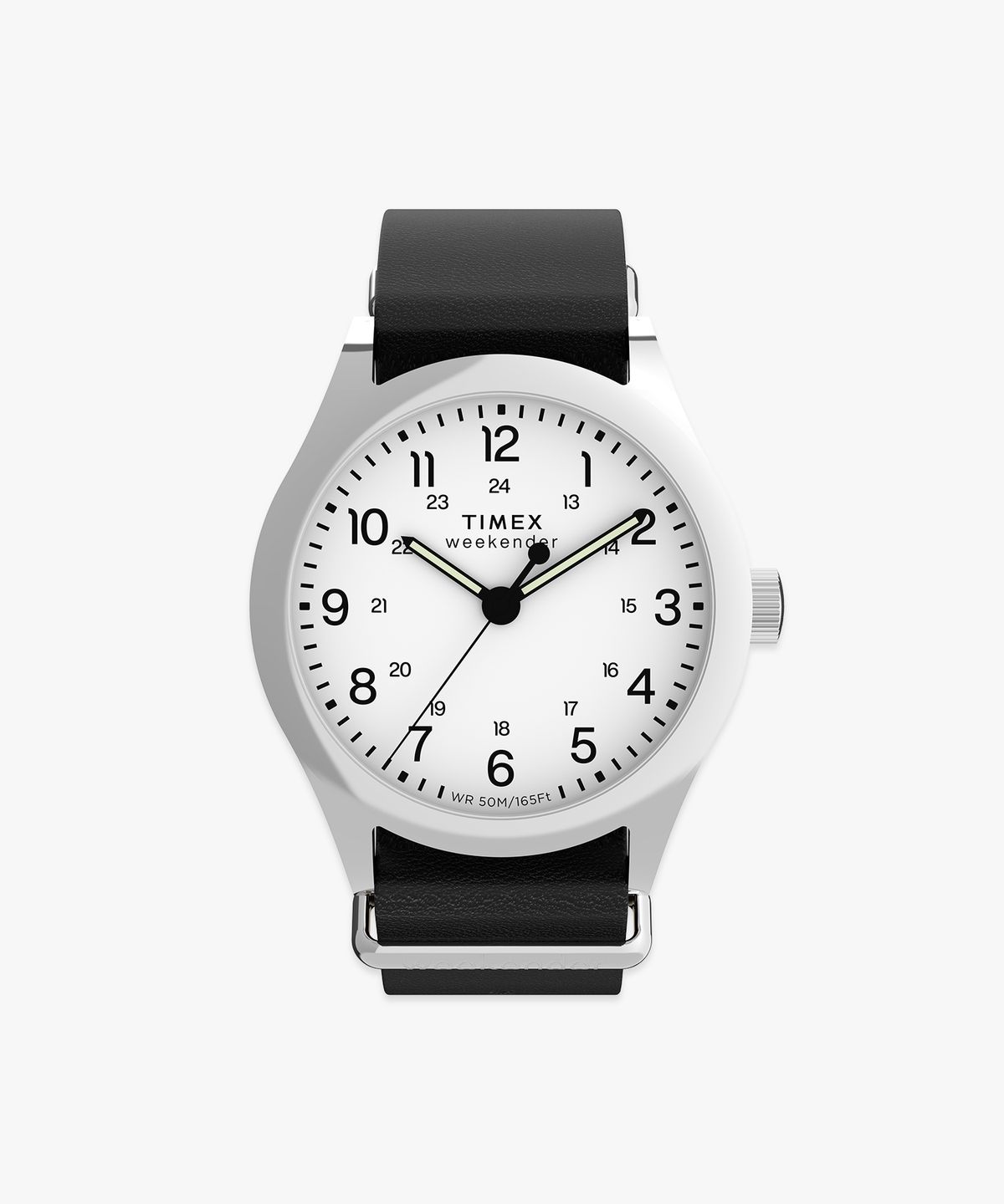 타이맥스(TIMEX) 위켄더 뉴잉글랜드 쓰리핸즈 블랙 가죽시계 39mm
