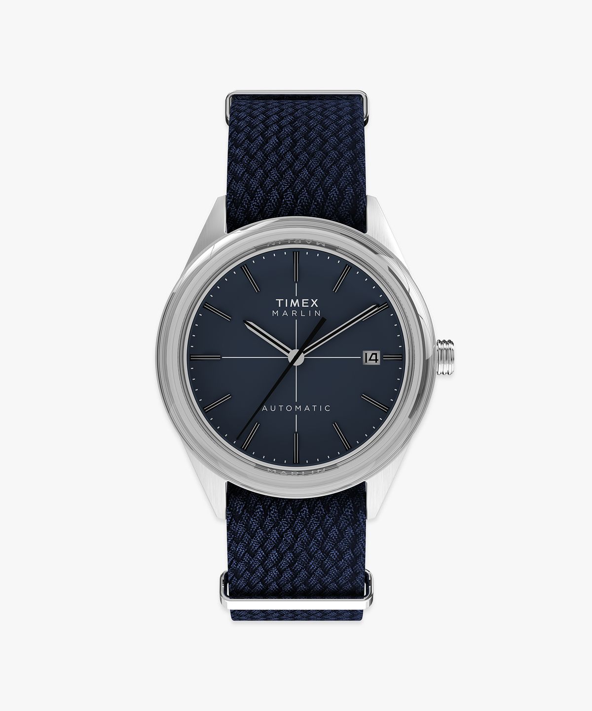 타이맥스(TIMEX) 멀린 젯 오토매틱 헤잘라이트 클래식 네이비 손목시계 38mm
