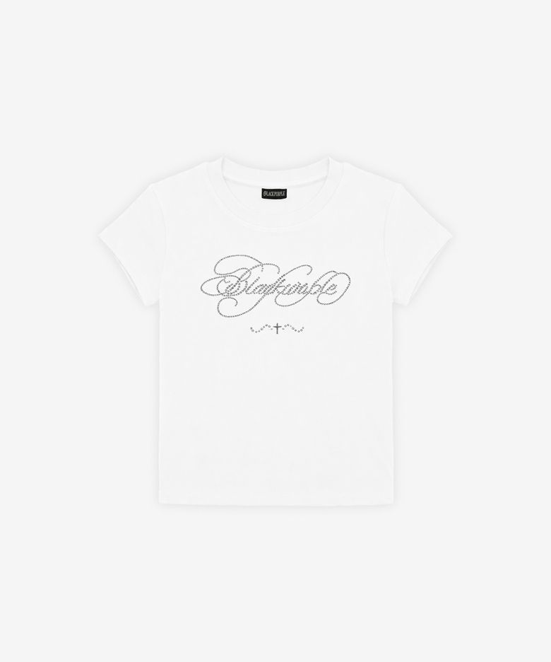 글리터 플로우 반팔티_화이트 Glitter Flow Tee_White