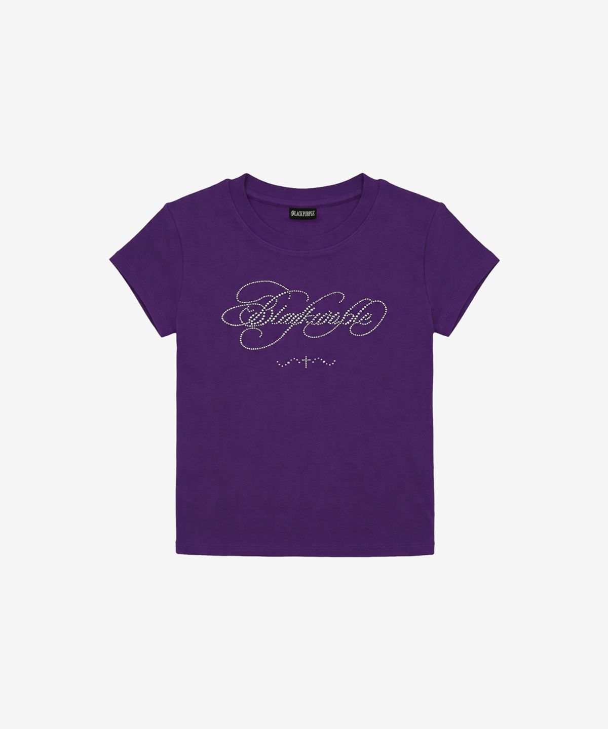 블랙 퍼플(BLACK PURPLE) 글리터 플로우 반팔티_퍼플 Glitter Flow Tee_ Purple