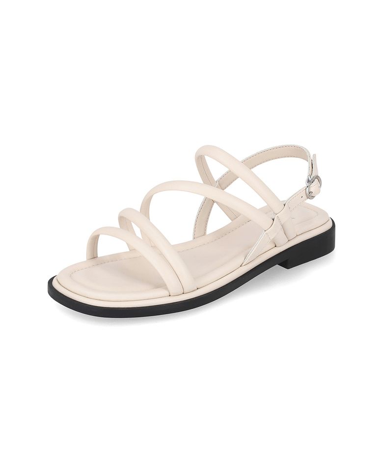 마쯔 여성 볼륨 스트랩 플랫 샌들 2cm LCWW58M626
