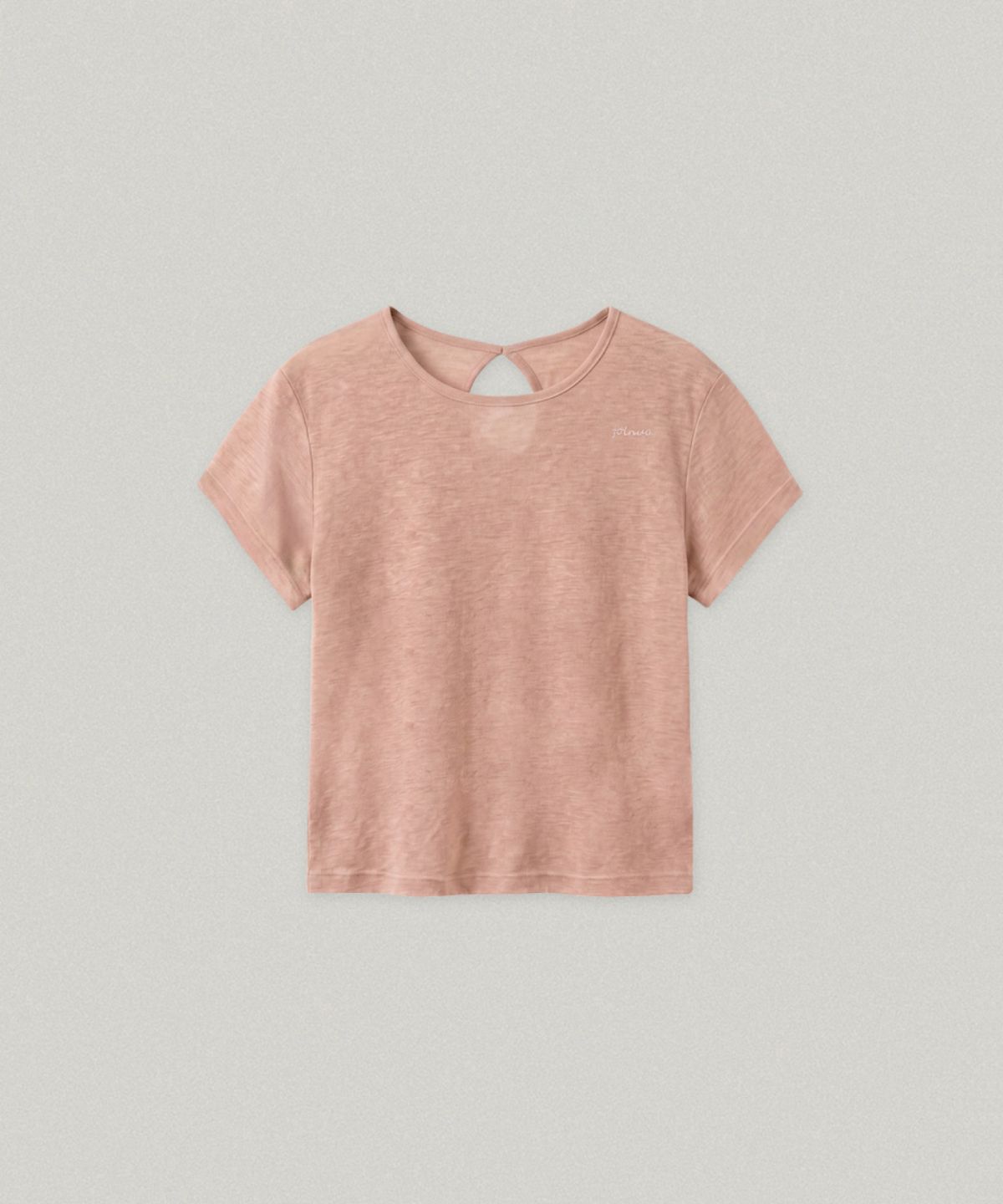 폴뉴아(FOLNUA) HAN SHEER CAP SLEEVE T-SHIRT (INDIPINK)