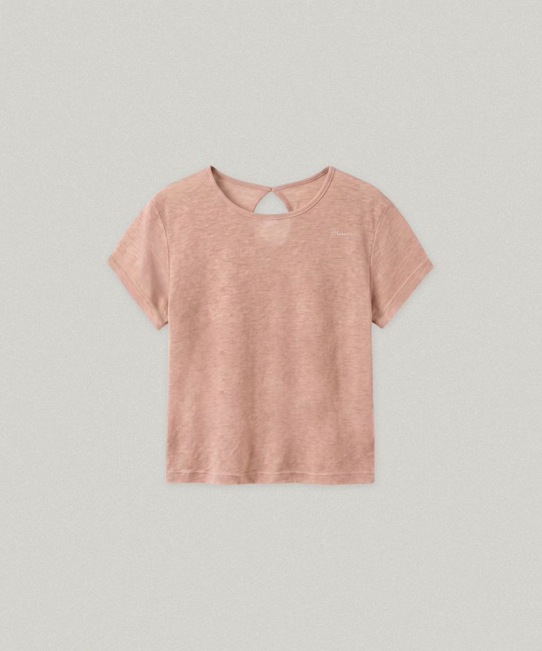 HAN SHEER CAP SLEEVE T-SHIRT (INDIPINK)