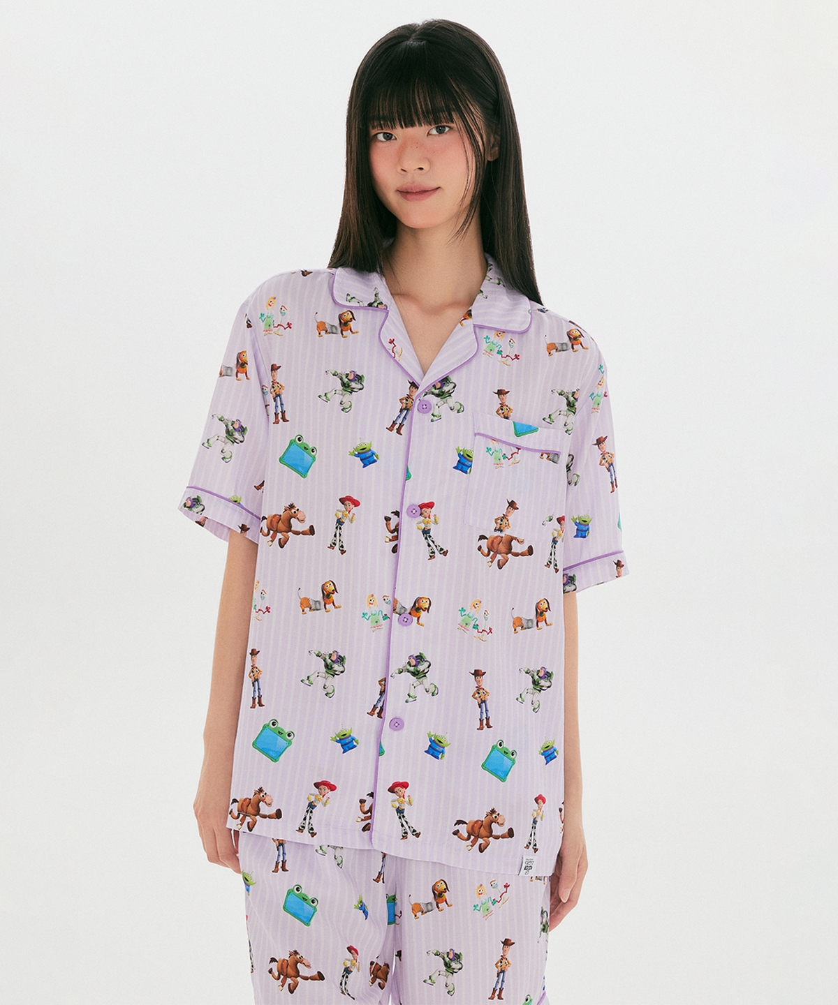 스파오(SPAO) [토이스토리] 반팔 파자마(Purple)_SPPPG37U20