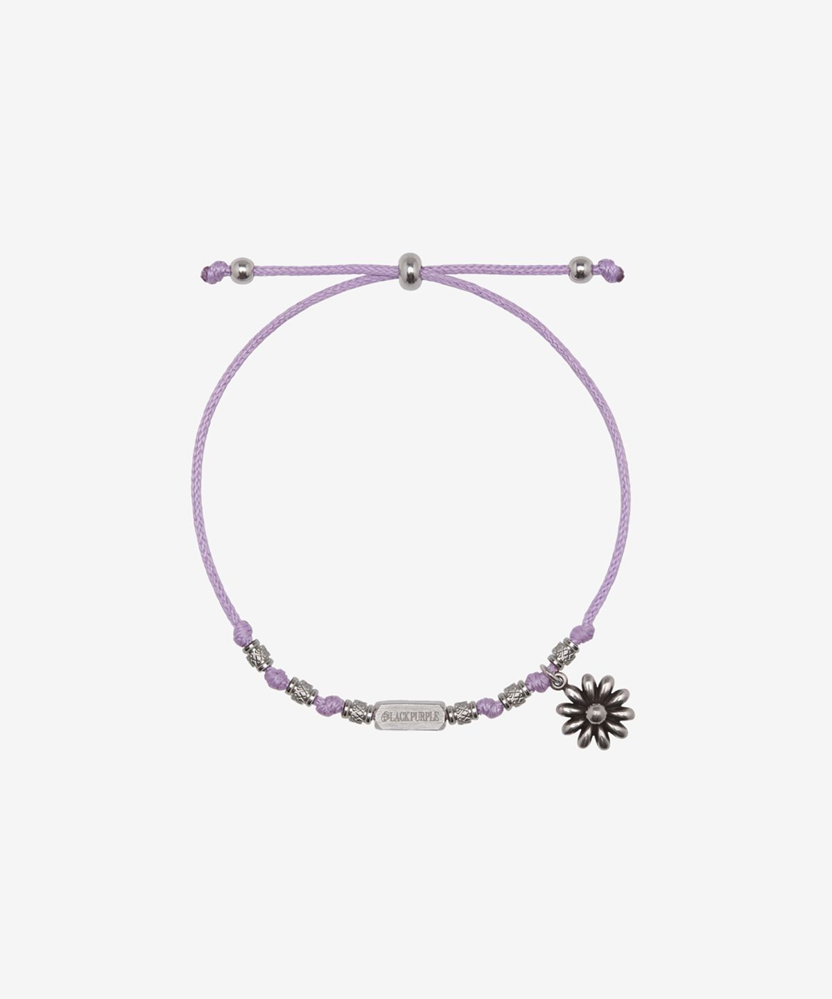 블랙 퍼플(BLACK PURPLE) 와일디 플라워 팔찌_라일락퍼플 Wildy Flower Bracelet_Lilac Purple