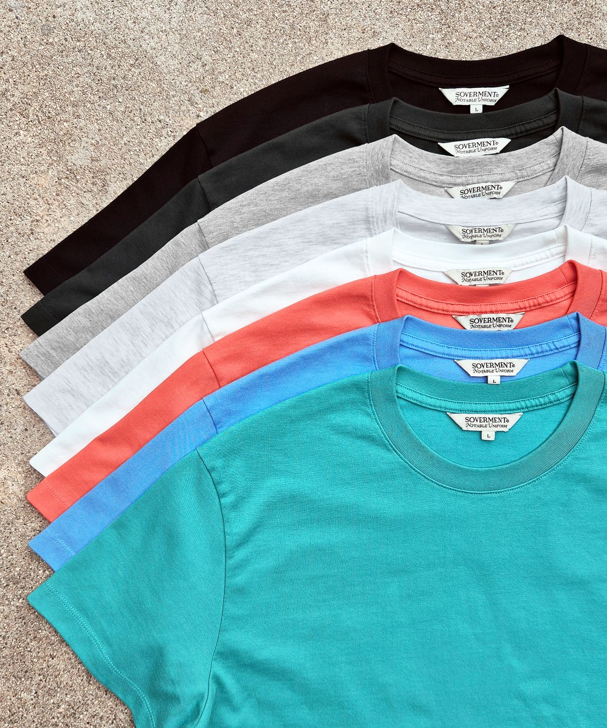 소버먼트(SOVERMENT) 데일리 소프트 체인 스티치 티셔츠[8 Color]
