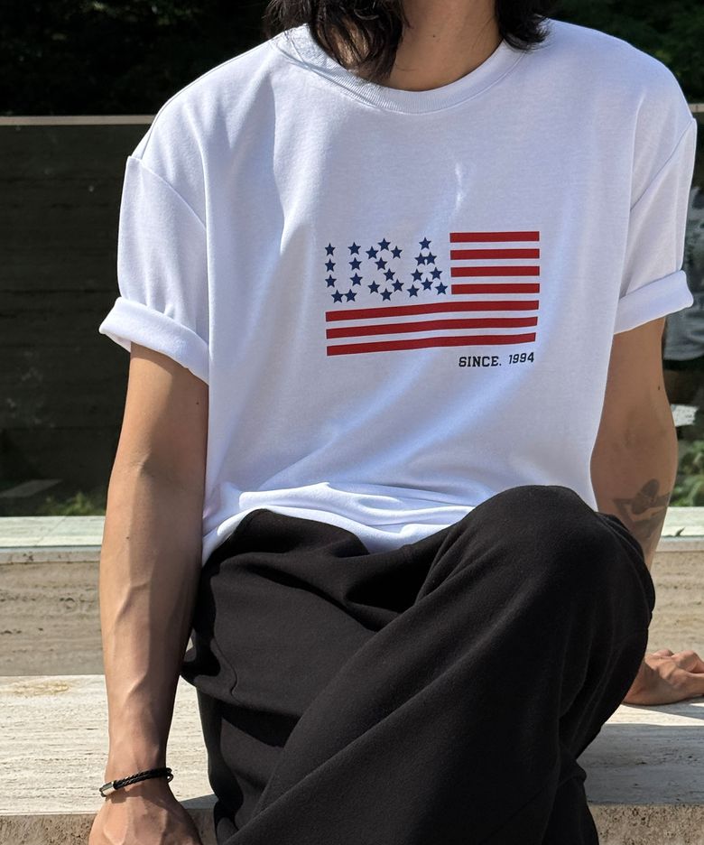 [빅사이즈 S-8XL] 쏙쏙숨티 U.S.A 자동넣입 반팔티