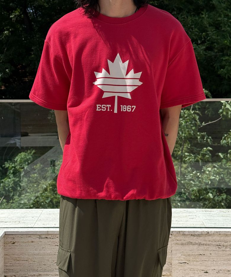 [빅사이즈 S-8XL] 쏙쏙숨티 CANADA 자동넣입 반팔티