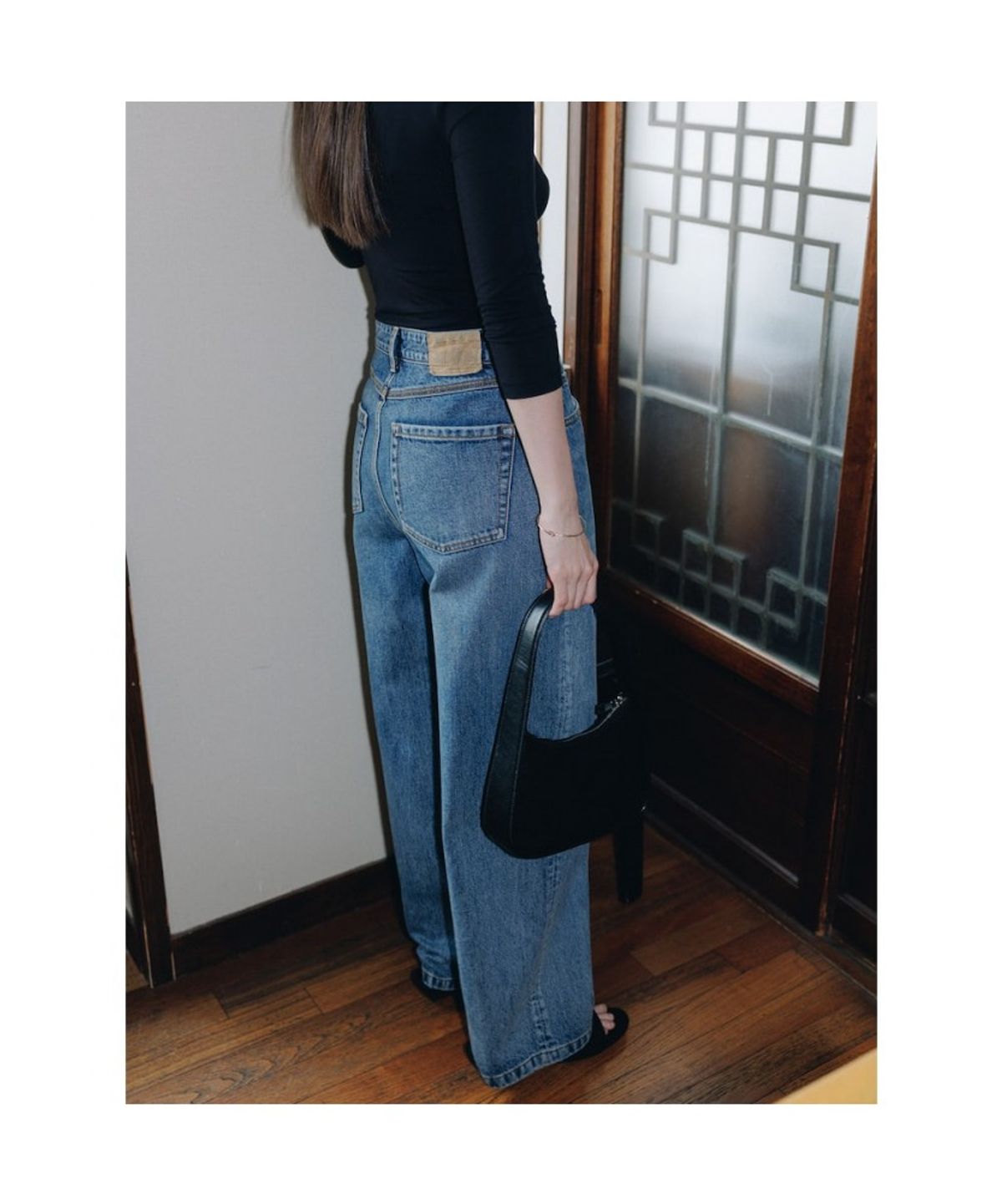 디애퍼처(THE APERTURE) [Unisex]Grandfather Denim Pants  Blue (TA6421A06P)