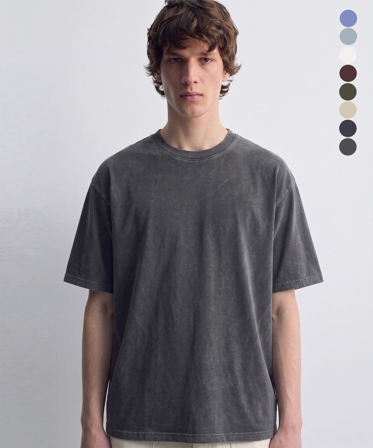 디 그랜드 마틴(DE GRAND MATIN) Pigment Dyed Relaxed Over-fit T-shirt
