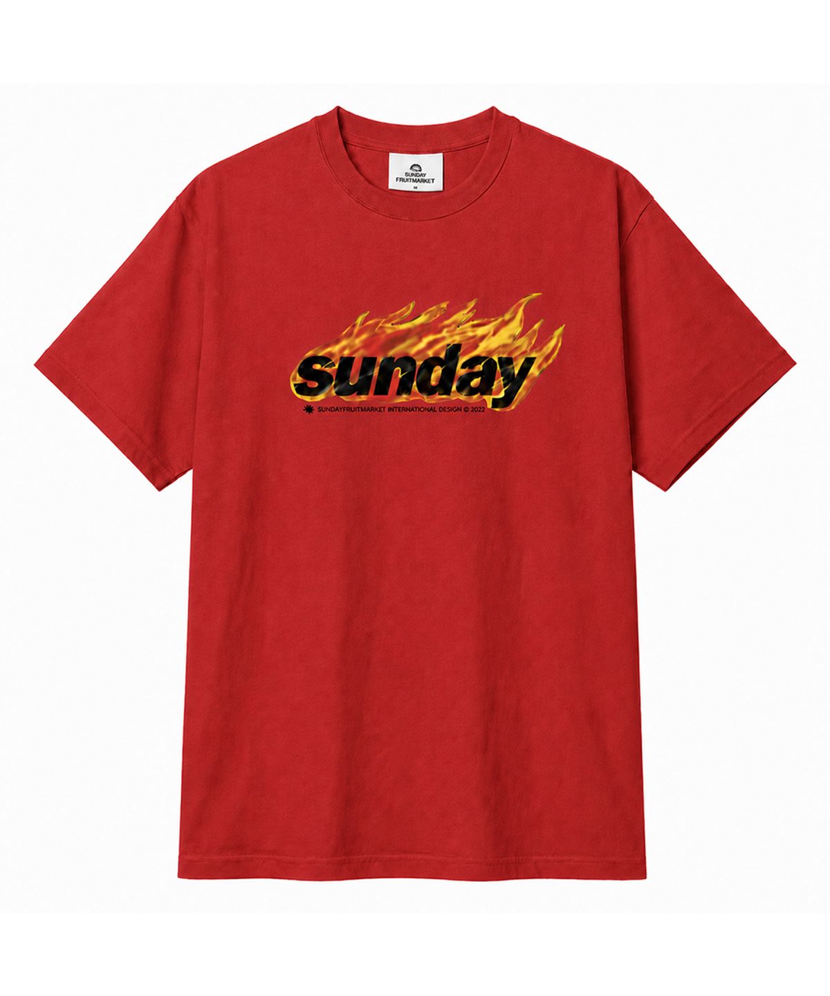 선데이후르츠마켓(SUNDAY FRUIT MARKET) FIRE TEE RED