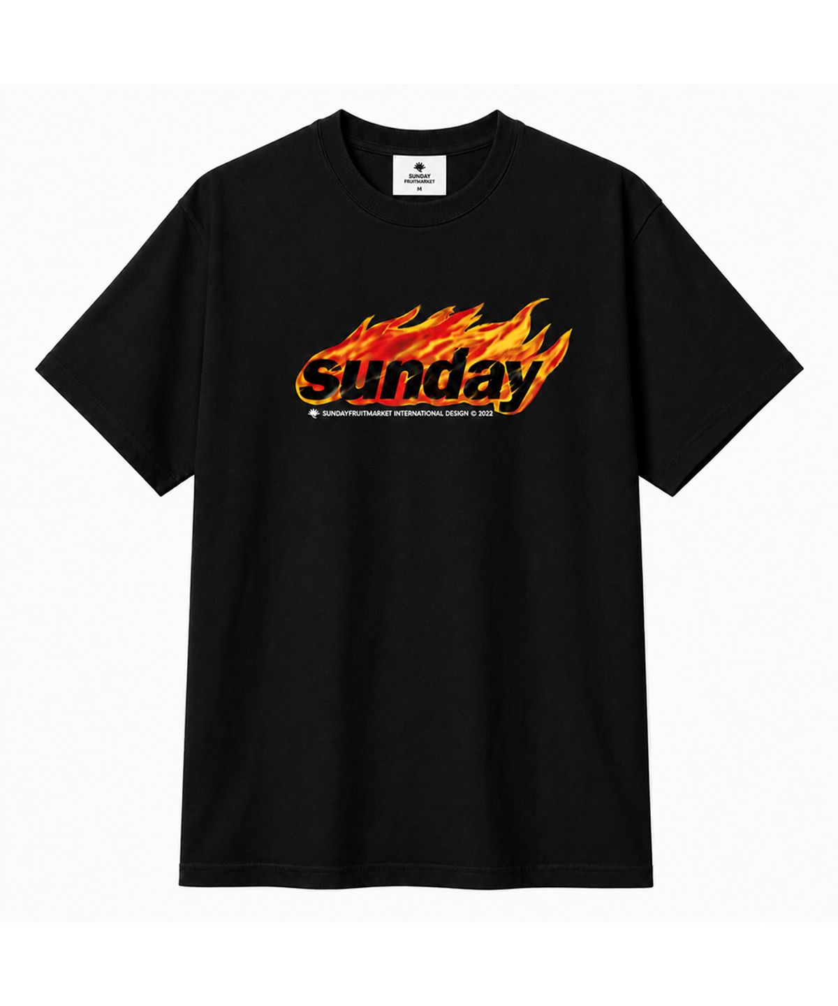 선데이후르츠마켓(SUNDAY FRUIT MARKET) FIRE TEE BLACK