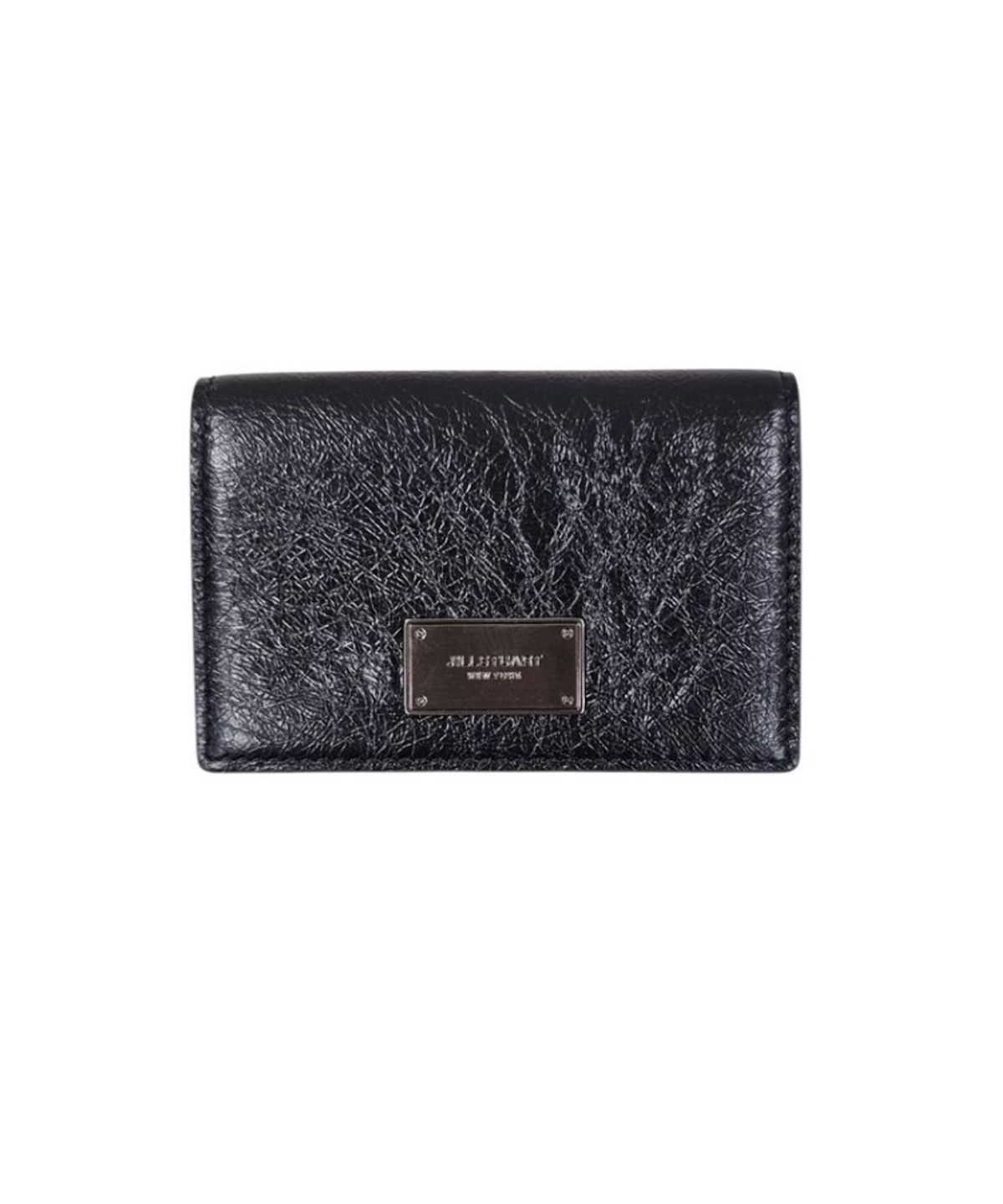 질스튜어트 맨 액세서리(JILLSTUART MEN ACC) [Cracked-Leather] 스퀘어금속 사각장식 명함지갑