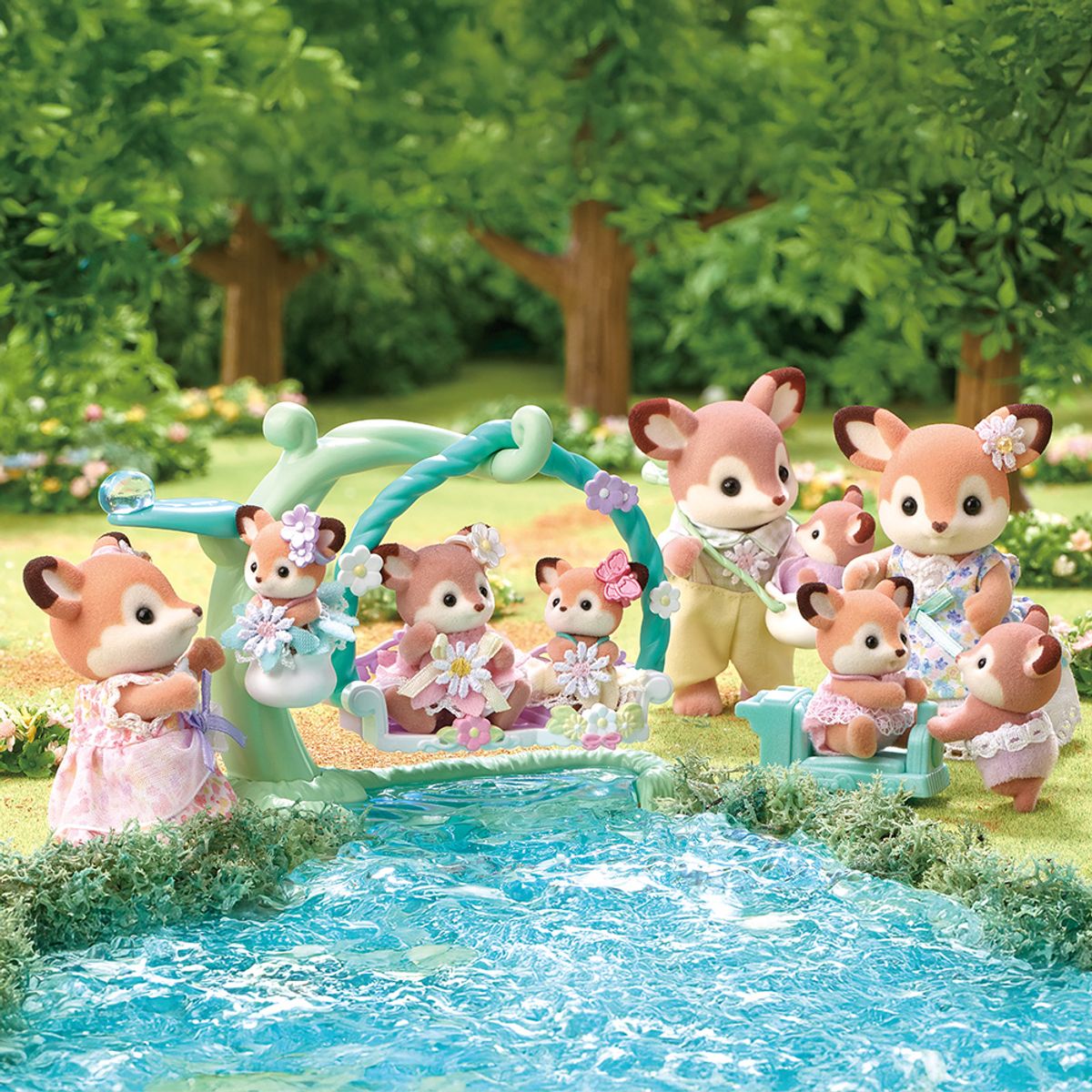 실바니안 패밀리(SYLVANIAN FAMILIES) 사슴 온가족 세트