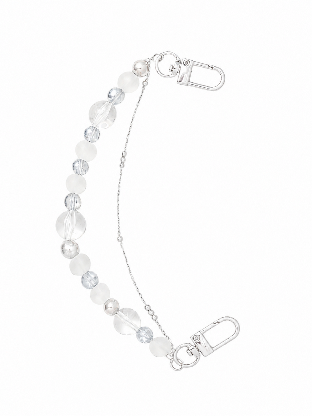 민더리(MEENDERI) BEADS CHAIN KEYRING - WHITE