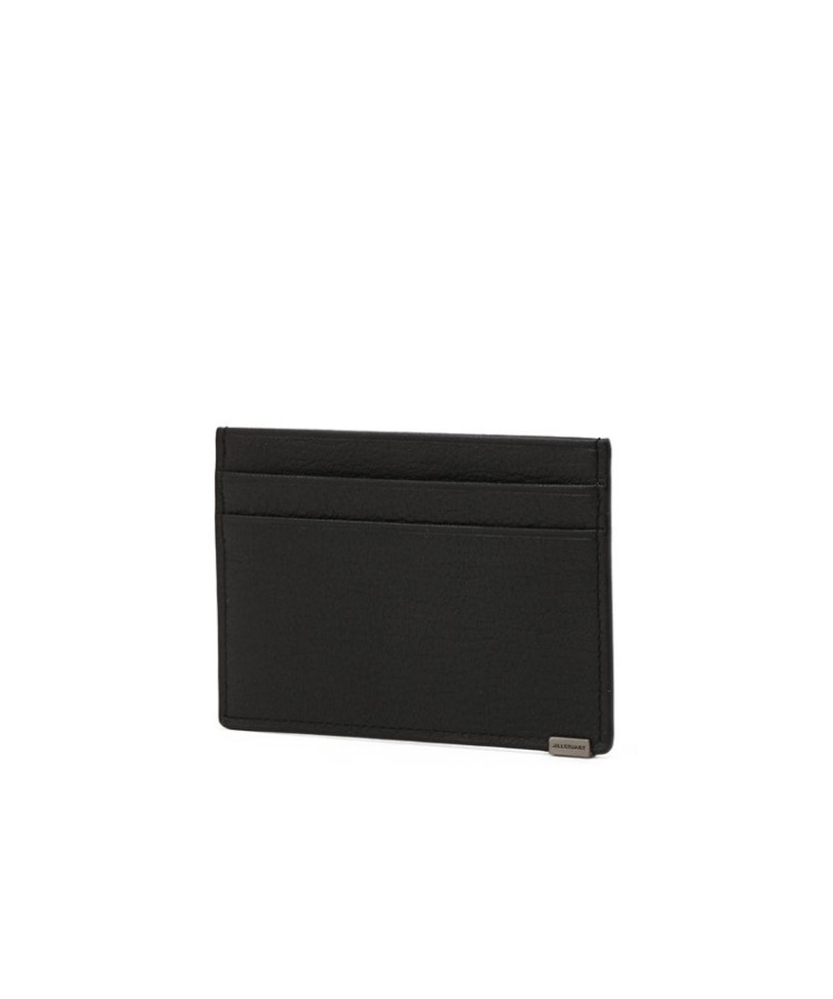 질스튜어트 맨 액세서리(JILLSTUART MEN ACC) 블랙 로고장식 소가죽 카드지갑 JUHO6F707BK