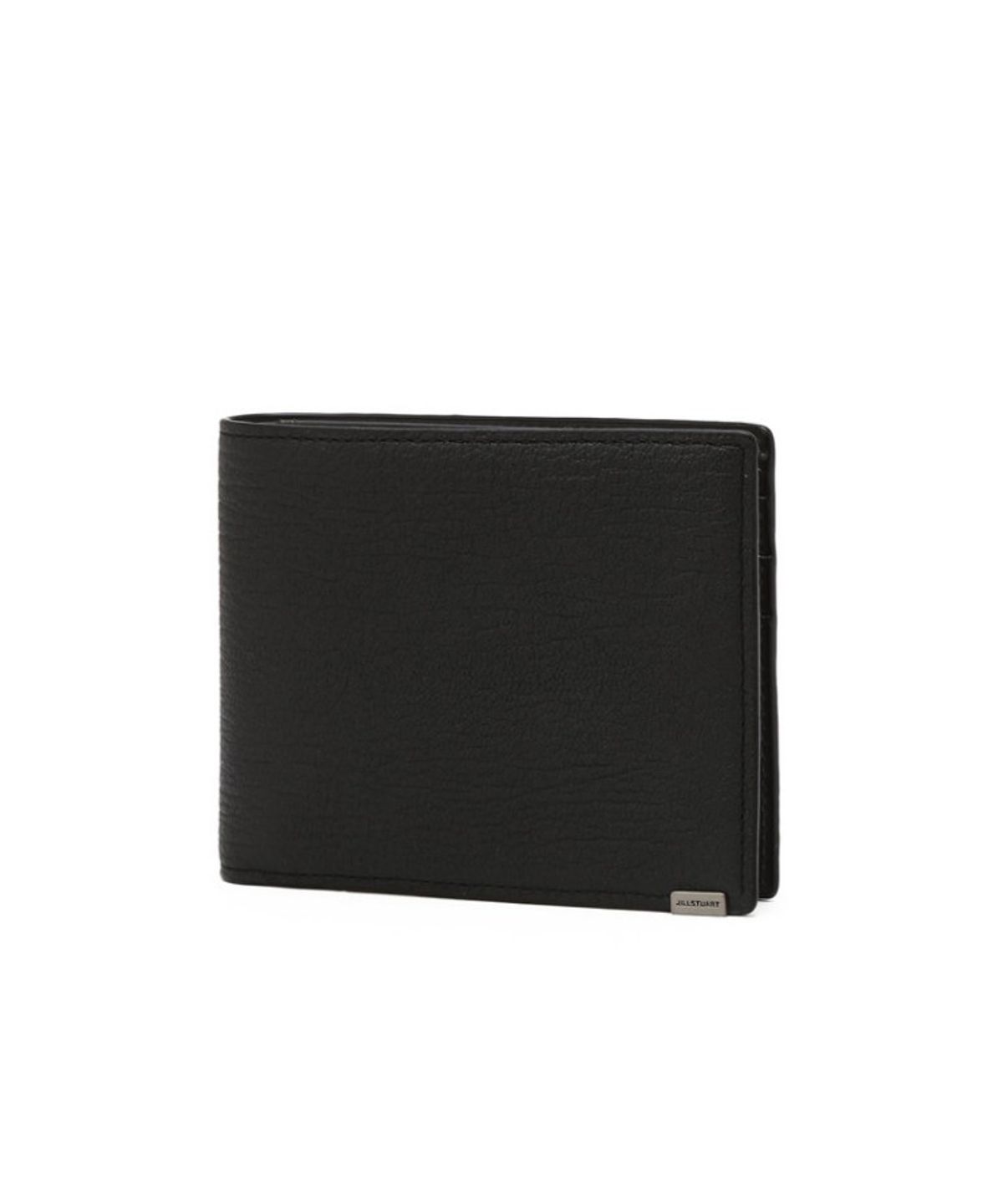 질스튜어트 맨 액세서리(JILLSTUART MEN ACC) 블랙 로고장식 소가죽 반지갑 JUWA6F704BK