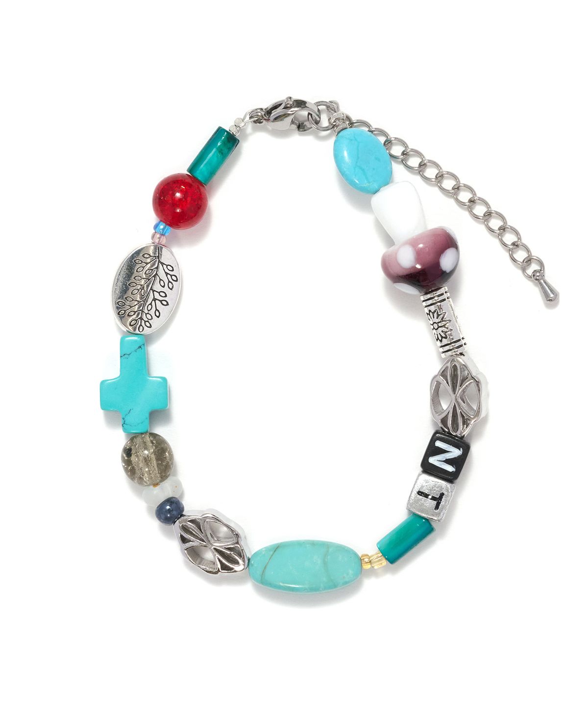 논타입(NONTYPE) SYMBOL BLUE HORIZON BRACELET (SILVER)